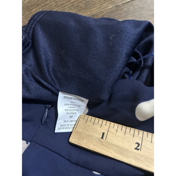 NWT Sienna Sky Jumpsuit Sz Small S Blue Floral Backless Backward Collar Keyhole - Picture 6 of 6